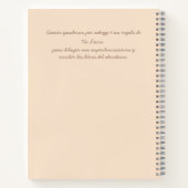 恐竜(スペインの) ノートブック (裏面)