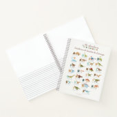 恐竜(スペインの) ノートブック (内部)