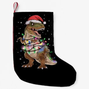 恐竜 ティラノサウルス ツリー クリスマスセーター クリスマス ダイノ スモールクリスマスストッキング