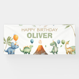 恐竜 ティラノサウルス 男の子 お誕生日おめでとう 横断幕