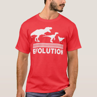 恐竜 ニワトリ 進化 おもしろ ヴィンテージ レトロ 70年代 Tシャツ