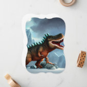 恐竜 ノートカード (正面/裏面インサイチュ)