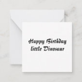 恐竜 ノートカード (裏面)