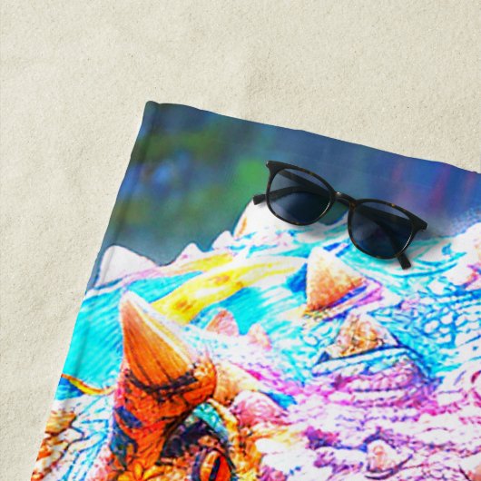 恐竜 ビーチタオル (インサイチュ)