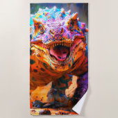 恐竜 ビーチタオル (正面)