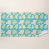 恐竜 ビーチタオル (正面)