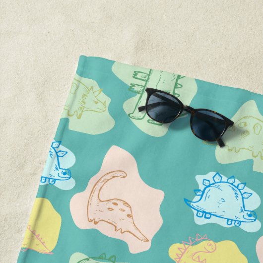 恐竜 ビーチタオル (インサイチュ)