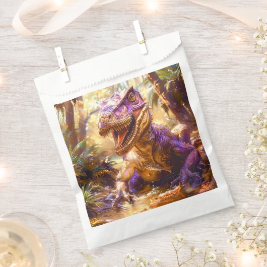 恐竜 フェイバーバッグ (クリップ留めされた状態)