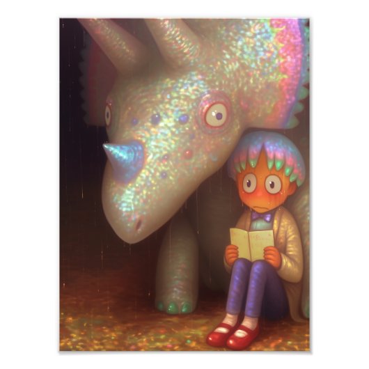 恐竜 フォトプリント            (正面)