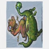 恐竜 フリースブランケット (正面)