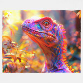 恐竜 フリースブランケット (正面(横))