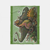 恐竜 フリースブランケット (正面)