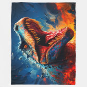 恐竜 フリースブランケット (正面)