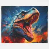 恐竜 フリースブランケット (正面(横))