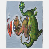 恐竜 フリースブランケット (正面)