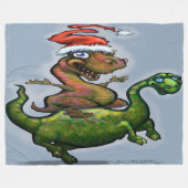恐竜 フリースブランケット (正面(横))