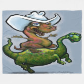 恐竜 フリースブランケット (正面(横))