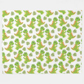 恐竜!フリースブランケット フリースブランケット (正面(横))