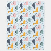 恐竜！フリースブランケット フリースブランケット (正面)