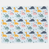 恐竜！フリースブランケット フリースブランケット (正面(横))