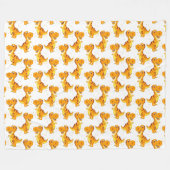 恐竜!フリースブランケット フリースブランケット (正面(横))