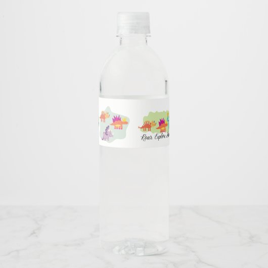 恐竜 ペットボトルラベル (正面)