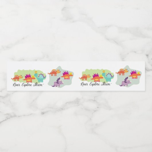 恐竜 ペットボトルラベル (シングルラベル)