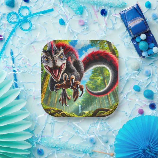 恐竜 ペーパープレート (パーティー)