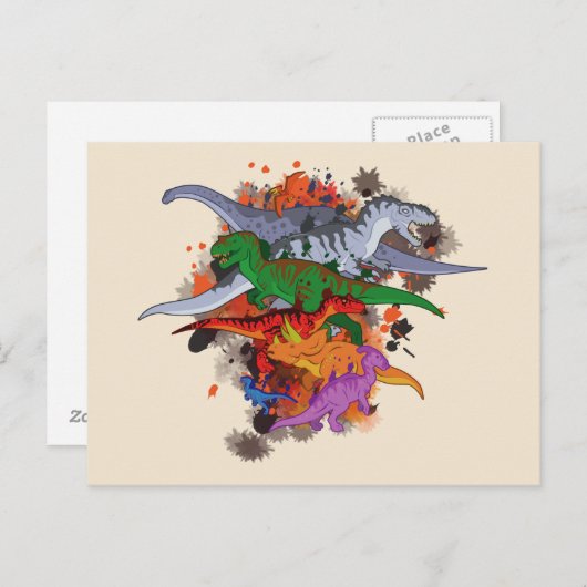 恐竜 ポストカード (正面/裏面)