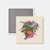 恐竜 マグネット (正面/裏面)