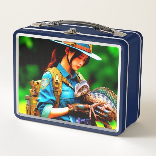 恐竜 メタルランチボックス (正面)