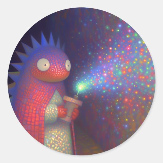 恐竜 ラウンドシール (正面)