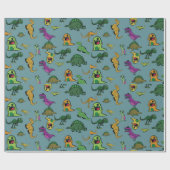 恐竜 ラッピングペーパー (フラット)