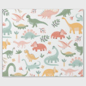 恐竜 ラッピングペーパー (フラット)