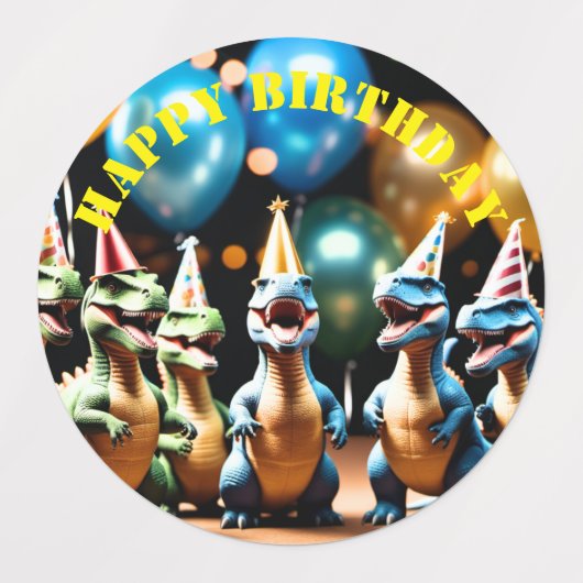 恐竜 ラベル (デザイン2)