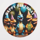 恐竜 ラベル (デザイン1)