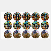 恐竜 ラベル (シート)