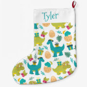 恐竜 ラージクリスマスストッキング (裏面)