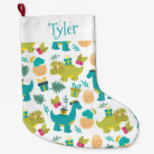 恐竜 ラージクリスマスストッキング (正面)