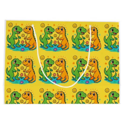 恐竜 ラージペーパーバッグ (裏面)