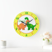 恐竜 ラージ壁時計 (ホーム)