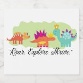 恐竜 リキュールボトルラベル (シングルラベル)