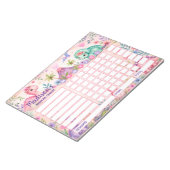 恐竜 リワードチャート 名入れカスタマイズ可能 ノートパッド (アングル)