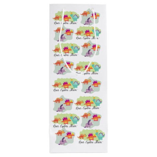 恐竜 ワインギフトバッグ (裏面)