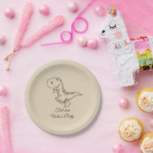 恐竜，ヴィンテージ，かわいい，子ども，紙プレート ペーパープレート (パーティー)