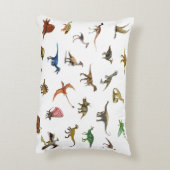 恐竜、先史時代の恐竜の世界、動物 アクセントクッション (裏面(縦))