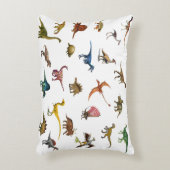 恐竜、先史時代の恐竜の世界、動物 アクセントクッション (正面(垂直))