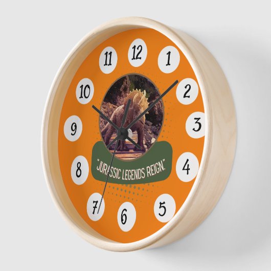 恐竜 壁時計 (傾斜)