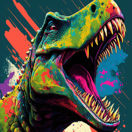 恐竜 – 少年パーティーテーマ招待状 招待状