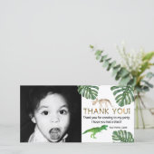 恐竜！恐竜の誕生日パーティーありがとう サンキューカード (スタンド正面)